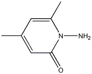 1-amino-4,6-dimethyl-2(1H)-pyridinone 结构式