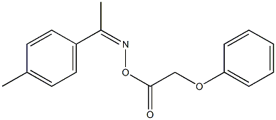 N-[(Z)-1-(4-methylphenyl)ethylidene]-N-[(2-phenoxyacetyl)oxy]amine 结构式