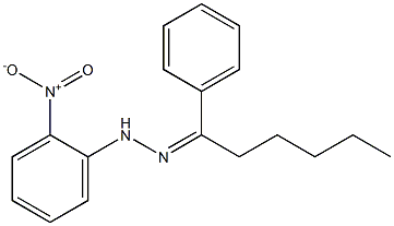 1-phenyl-1-hexanone N-(2-nitrophenyl)hydrazone 结构式