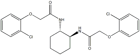 2-(2-chlorophenoxy)-N-((1S,2S)-2-{[2-(2-chlorophenoxy)acetyl]amino}cyclohexyl)acetamide 结构式