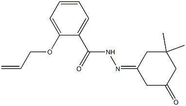 2-(allyloxy)-N'-(3,3-dimethyl-5-oxocyclohexylidene)benzohydrazide 结构式