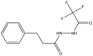 2,2,2-trifluoro-N'-(3-phenylpropanoyl)acetohydrazide 结构式