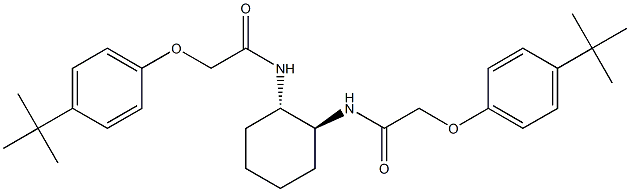 2-[4-(tert-butyl)phenoxy]-N-[(1S,2S)-2-({2-[4-(tert-butyl)phenoxy]acetyl}amino)cyclohexyl]acetamide 结构式