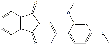 2-{[(E)-1-(2,4-dimethoxyphenyl)ethylidene]amino}-1H-isoindole-1,3(2H)-dione 结构式