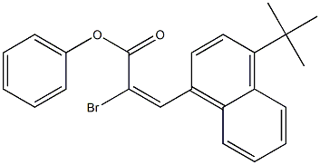 2-bromo-4-(tert-butyl)phenyl (E)-3-(1-naphthyl)-2-propenoate 结构式