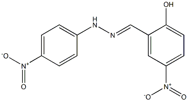 2-hydroxy-5-nitrobenzaldehyde N-(4-nitrophenyl)hydrazone 结构式