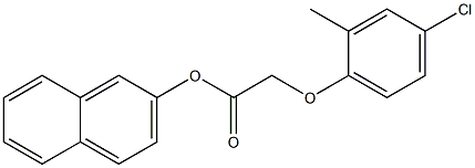 2-naphthyl 2-(4-chloro-2-methylphenoxy)acetate 结构式