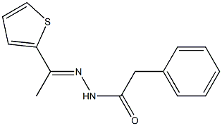 2-phenyl-N'-[(E)-1-(2-thienyl)ethylidene]acetohydrazide 结构式