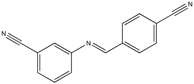 3-{[(E)-(4-cyanophenyl)methylidene]amino}benzonitrile 结构式