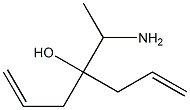 4-(1-aminoethyl)-1,6-heptadien-4-ol 结构式