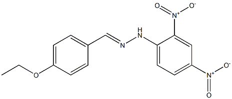 4-ethoxybenzaldehyde N-(2,4-dinitrophenyl)hydrazone 结构式