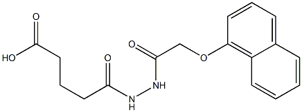 5-{2-[2-(1-naphthyloxy)acetyl]hydrazino}-5-oxopentanoic acid 结构式