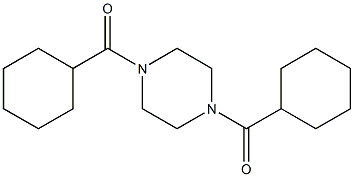 cyclohexyl[4-(cyclohexylcarbonyl)-1-piperazinyl]methanone 结构式