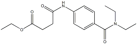 ethyl 4-{4-[(diethylamino)carbonyl]anilino}-4-oxobutanoate 结构式