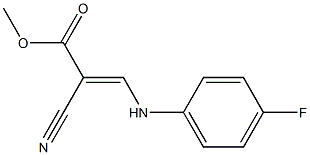 methyl (E)-2-cyano-3-(4-fluoroanilino)-2-propenoate 结构式