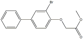 methyl 2-[(3-bromo[1,1'-biphenyl]-4-yl)oxy]acetate 结构式