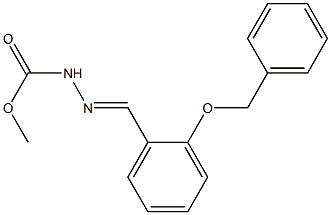 methyl 2-{(E)-[2-(benzyloxy)phenyl]methylidene}-1-hydrazinecarboxylate 结构式