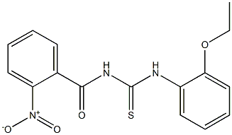 N-(2-ethoxyphenyl)-N'-(2-nitrobenzoyl)thiourea 结构式