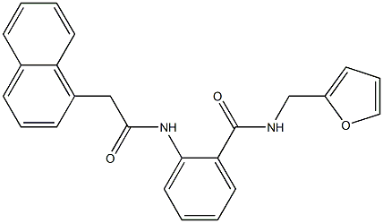 N-(2-furylmethyl)-2-{[2-(1-naphthyl)acetyl]amino}benzamide 结构式