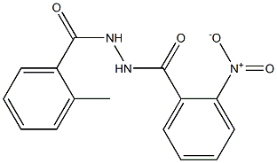 N'-(2-methylbenzoyl)-2-nitrobenzohydrazide 结构式