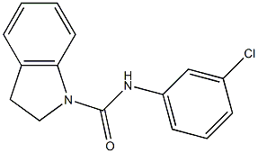 N-(3-chlorophenyl)-1-indolinecarboxamide 结构式