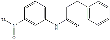 N-(3-nitrophenyl)-3-phenylpropanamide 结构式