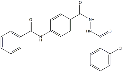 N-(4-{[2-(2-chlorobenzoyl)hydrazino]carbonyl}phenyl)benzamide 结构式