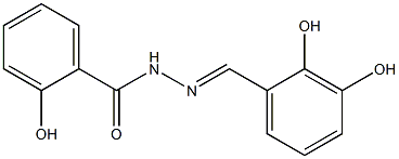 N'-[(E)-(2,3-dihydroxyphenyl)methylidene]-2-hydroxybenzohydrazide 结构式