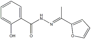 N'-[(E)-1-(2-furyl)ethylidene]-2-hydroxybenzohydrazide 结构式