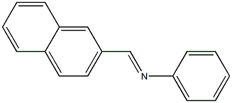 N-[(E)-2-naphthylmethylidene]-N-phenylamine 结构式