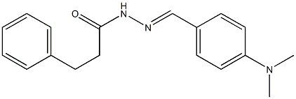 N'-{(E)-[4-(dimethylamino)phenyl]methylidene}-3-phenylpropanohydrazide 结构式