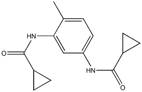 N-{5-[(cyclopropylcarbonyl)amino]-2-methylphenyl}cyclopropanecarboxamide 结构式