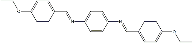 N-[(E)-(4-ethoxyphenyl)methylidene]-N-(4-{[(E)-(4-ethoxyphenyl)methylidene]amino}phenyl)amine 结构式