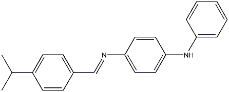 N-(4-anilinophenyl)-N-[(E)-(4-isopropylphenyl)methylidene]amine 结构式