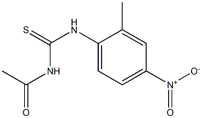 N-acetyl-N'-(2-methyl-4-nitrophenyl)thiourea 结构式