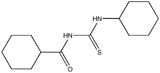 N-cyclohexyl-N'-(cyclohexylcarbonyl)thiourea 结构式