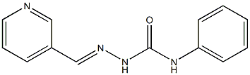 N-phenyl-2-[(E)-3-pyridinylmethylidene]-1-hydrazinecarboxamide 结构式