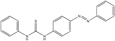 N-phenyl-N'-{4-[(E)-2-phenyldiazenyl]phenyl}thiourea 结构式