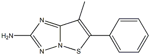 7-methyl-6-phenylisothiazolo[2,3-b][1,2,4]triazol-2-amine 结构式