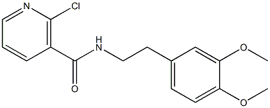 2-chloro-N-(3,4-dimethoxyphenethyl)nicotinamide 结构式