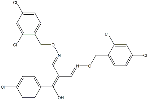 2-[(4-chlorophenyl)(hydroxy)methylene]malonaldehyde bis[O-(2,4-dichlorobenzyl)oxime] 结构式
