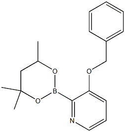 3-Benzyloxy-2-(4,4,6-trimethyl-1,3,2-dioxaborinan-2-yl)pyridine 结构式
