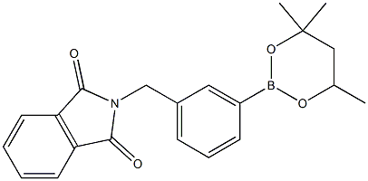 2-[3-(4,4,6-Trimethyl-1,3,2-dioxaborinan-2-yl)benzyl]-1H-isoindole-1,3(2H)-dione 结构式