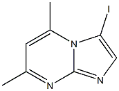 3-iodo-5,7-dimethylimidazo[1,2-a]pyrimidine 结构式
