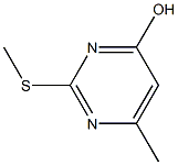 2-甲基巯基-4-羟基-6-甲基嘧啶 结构式