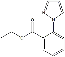 2-(1H-吡唑-1-基)苯甲酸甲酯 结构式