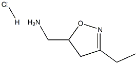 [(3-ethyl-4,5-dihydroisoxazol-5-yl)methyl]amine hydrochloride 结构式