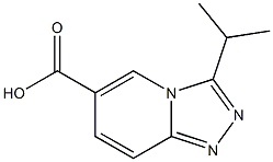 3-isopropyl[1,2,4]triazolo[4,3-a]pyridine-6-carboxylic acid 结构式