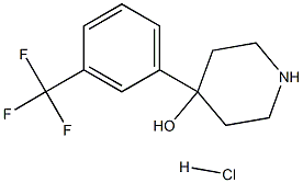 4-[3-(trifluoromethyl)phenyl]piperidin-4-ol hydrochloride 结构式