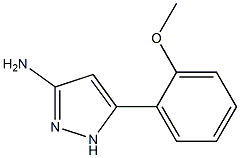 5-(2-methoxyphenyl)-1H-pyrazol-3-amine 结构式